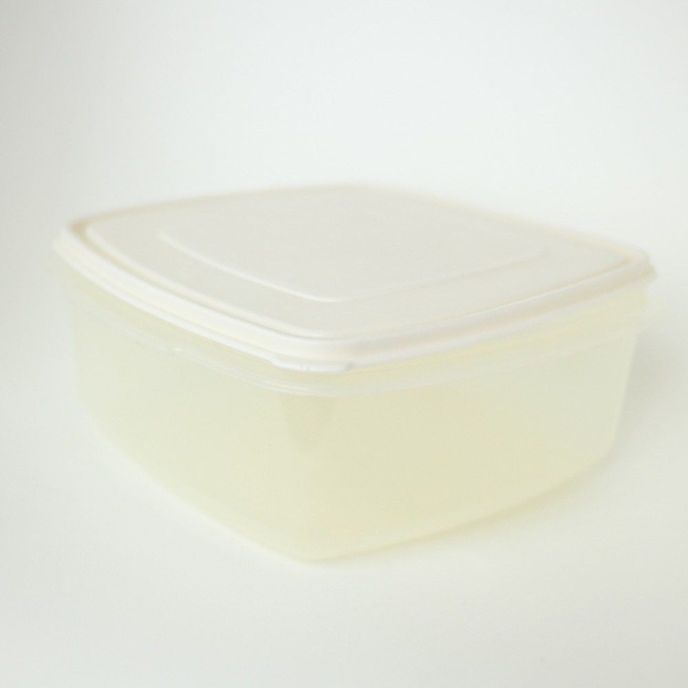 Vintage Rubbermaid Servin Saver Container + Lid 19 cups 1.4 L Almond Square #4